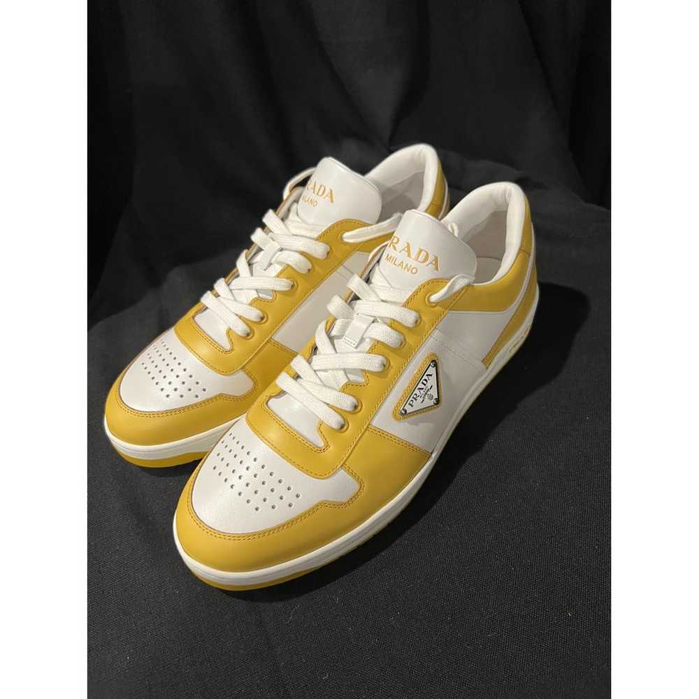 Prada Leather low trainers - image 3