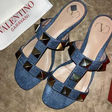 VALENTINO★Roman Stud レザー ミュール キルティング 3色 Valentino rockstud roman stud - Gem