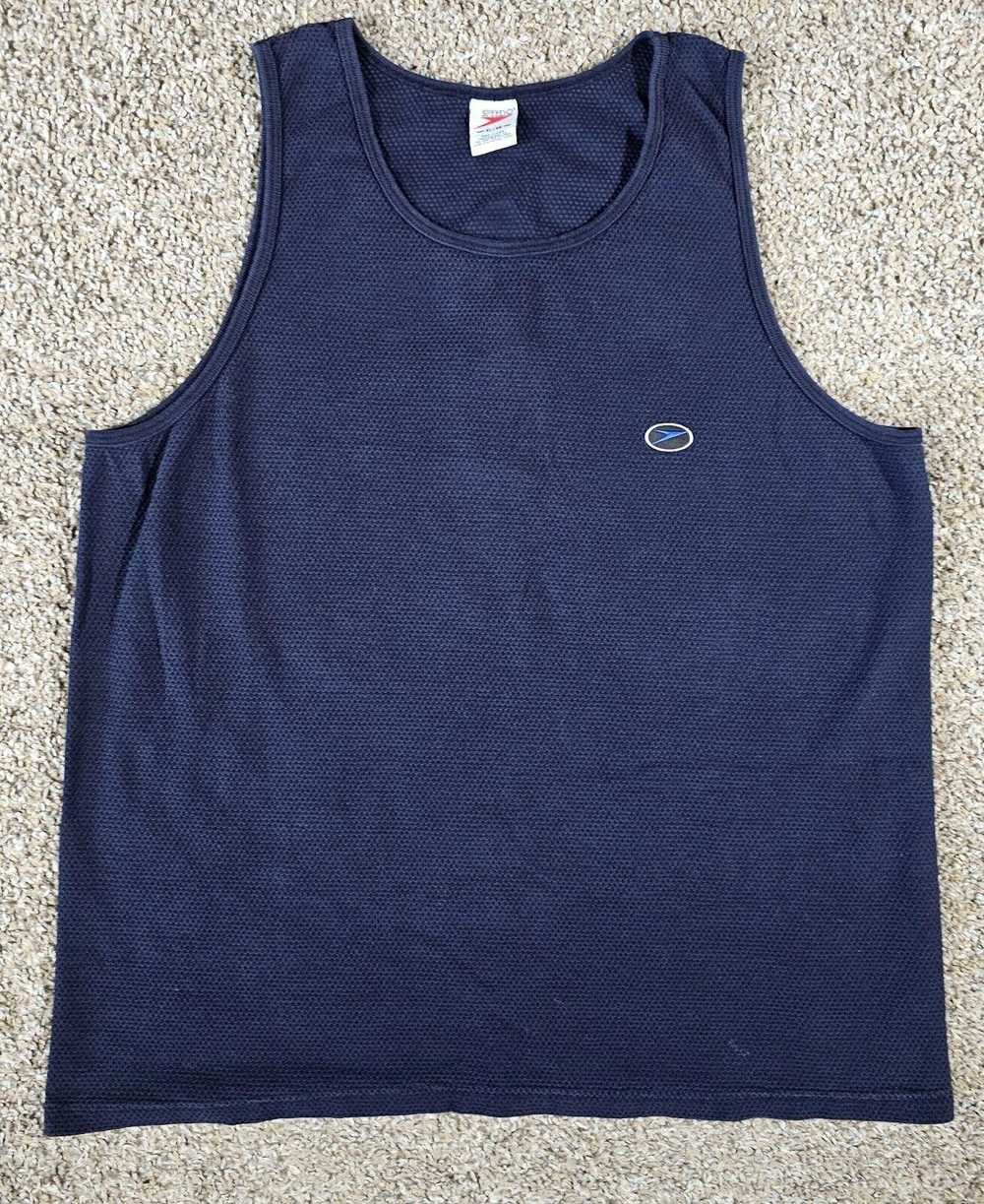 Speedo VINTAGE Speedo Men’s XL Blue Swimmer Tank … - image 1