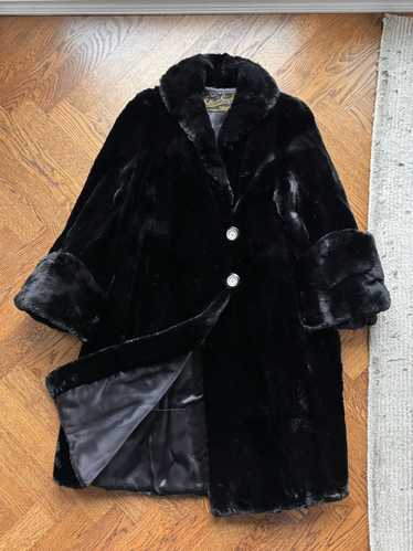 Mink Fur Coat × Raccoon Fur Sash × Vintage Vintag… - image 1