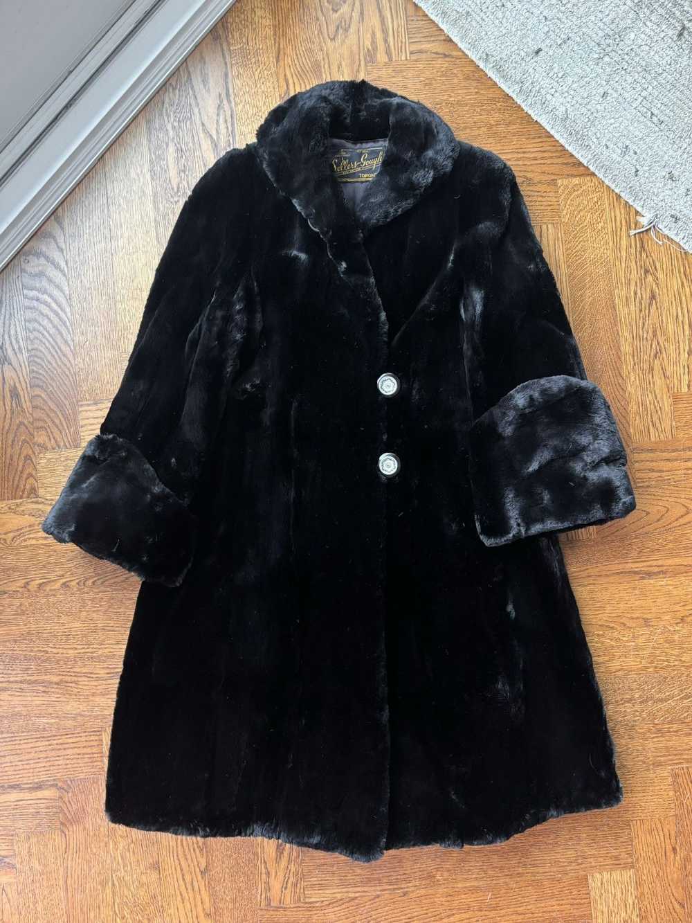 Mink Fur Coat × Raccoon Fur Sash × Vintage Vintag… - image 3