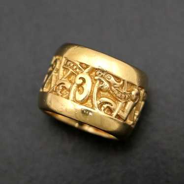 Chrome Hearts Chrome Hearts Gold Wide Celtic Band… - image 1