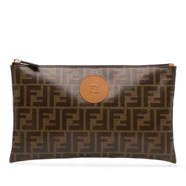 Fendi Fendi Zucca Coated Canvas Clutch - image 1