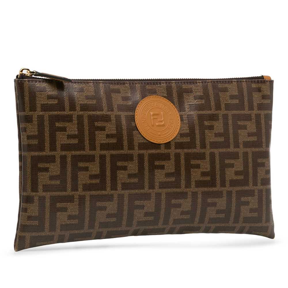 Fendi Fendi Zucca Coated Canvas Clutch - image 2