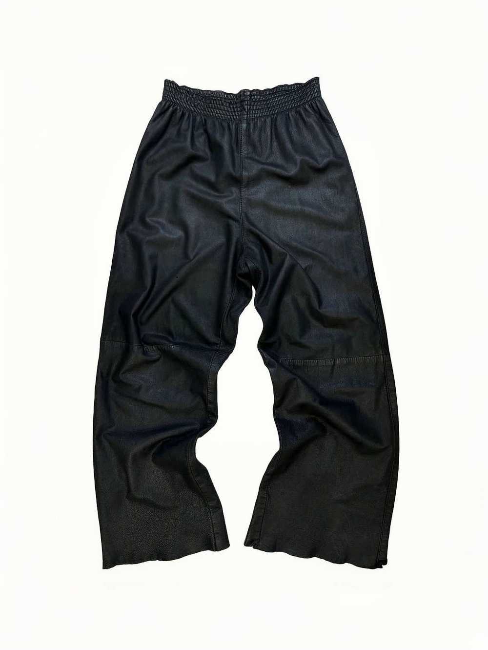 Raf Simons Raf Simons SS1999 Leather Sweats - image 1