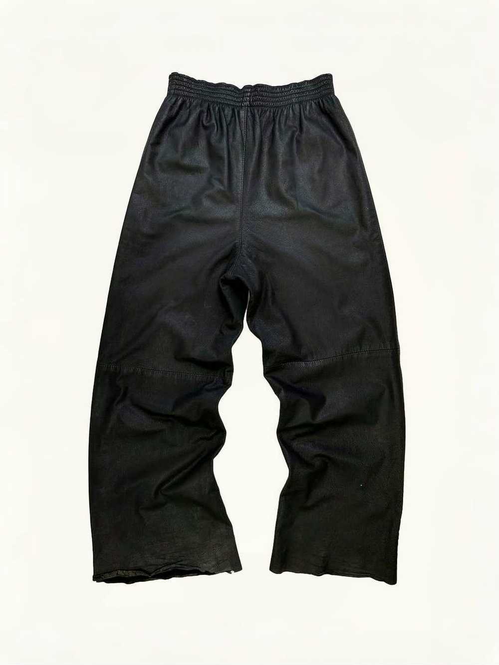 Raf Simons Raf Simons SS1999 Leather Sweats - image 2