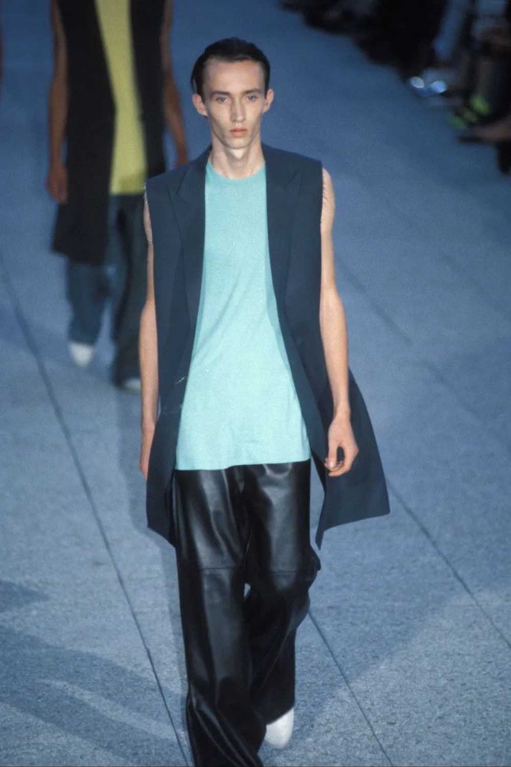 Raf Simons Raf Simons SS1999 Leather Sweats - image 5