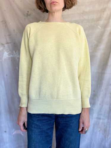 60s Pale Yellow Sweatshirt