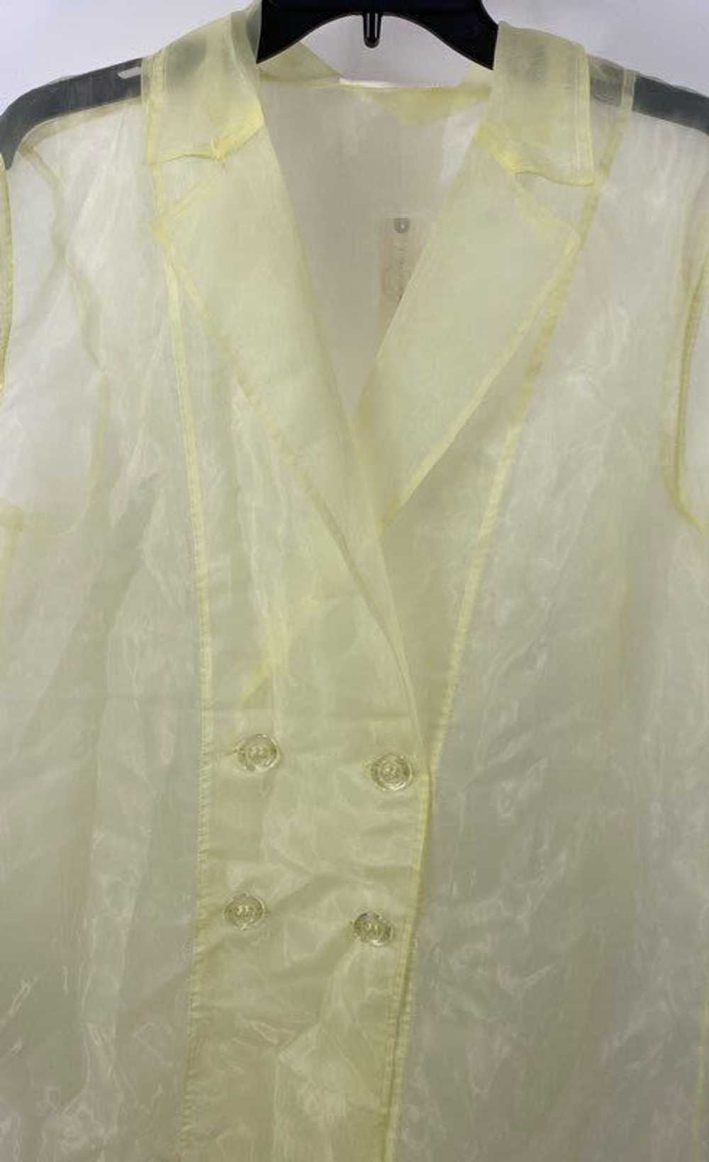 NWT Anthropologie Womens Yellow Organza Sheer Lon… - image 5