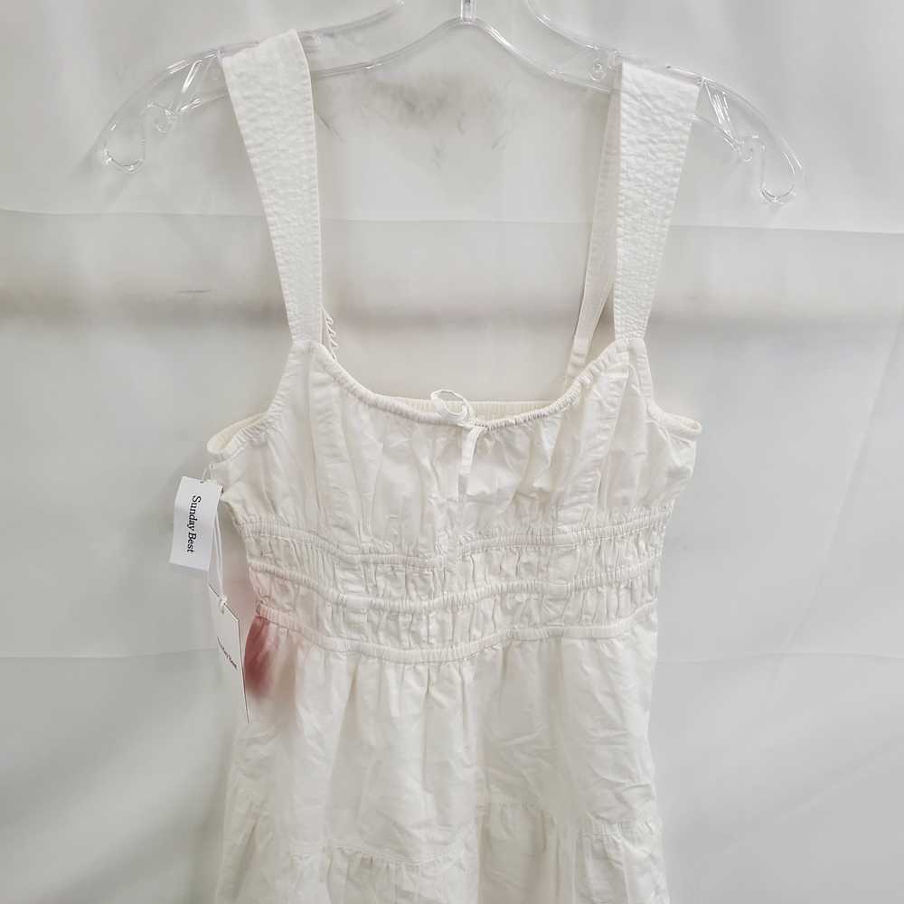 Sunday Best White Smock Dress in Size Medium - image 2