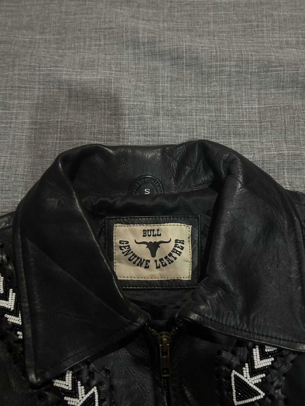 Genuine Leather × Vintage Bull Genuine Leather Ja… - image 3