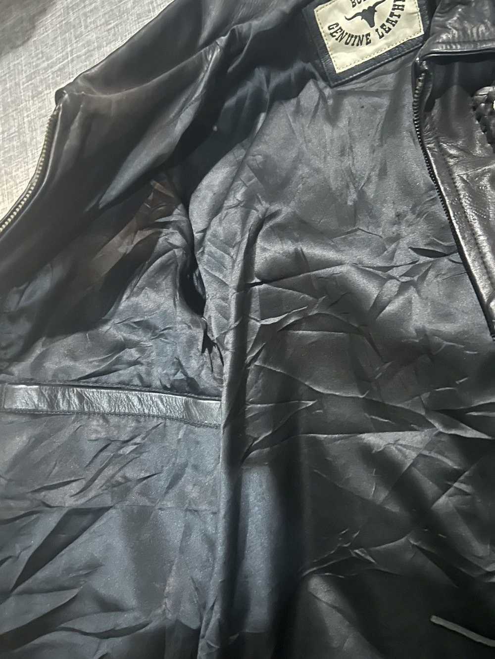 Genuine Leather × Vintage Bull Genuine Leather Ja… - image 6