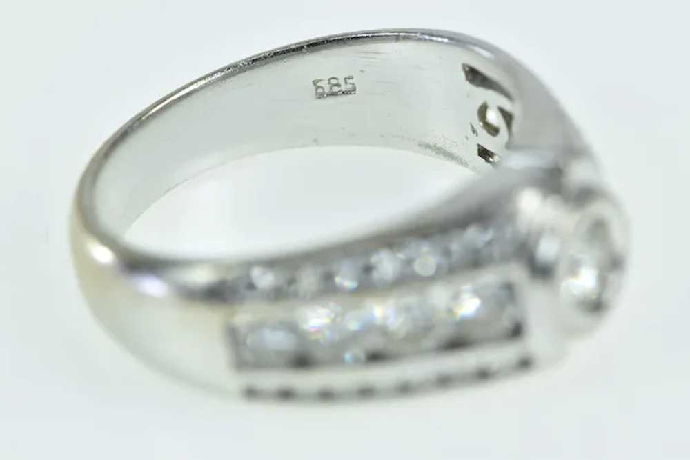 14K 1.04 Ctw Round Diamond Encrusted Engagement R… - image 3