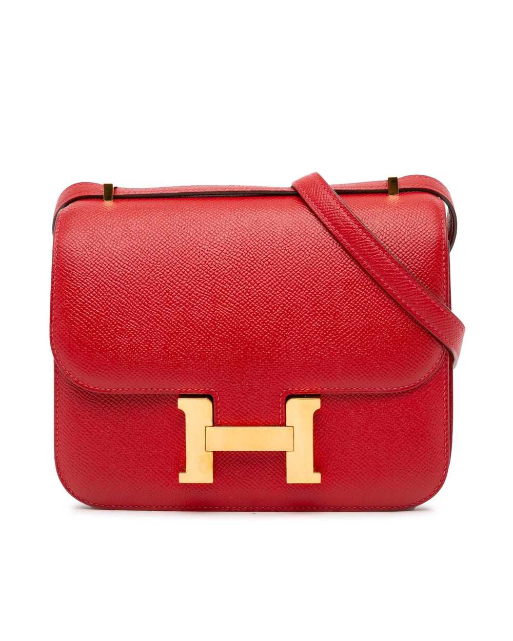 Hermes Epsom Leather Mini Constance Shoulder Bag … - image 1