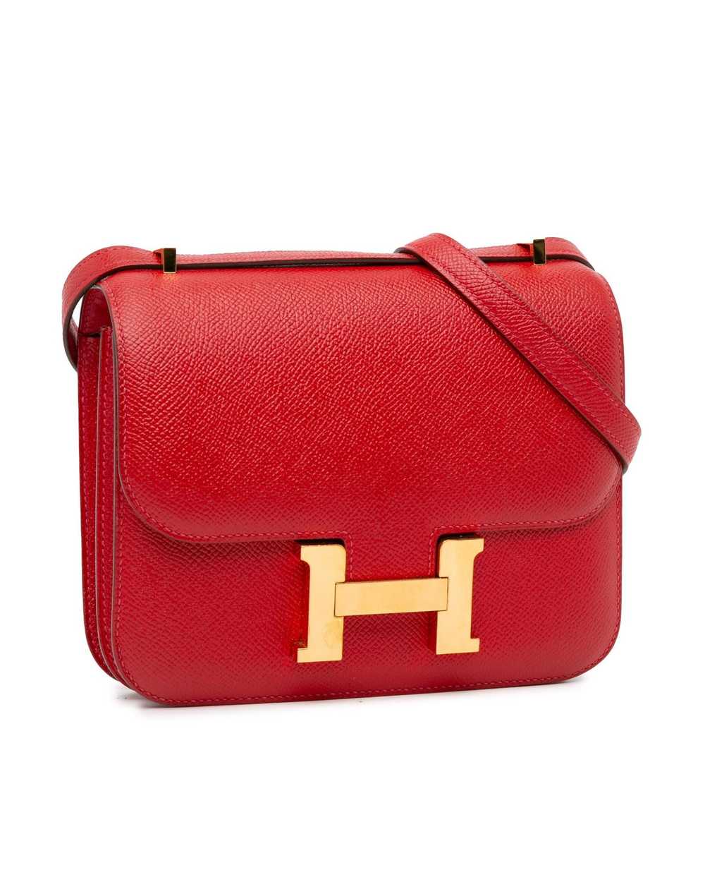 Hermes Epsom Leather Mini Constance Shoulder Bag … - image 2