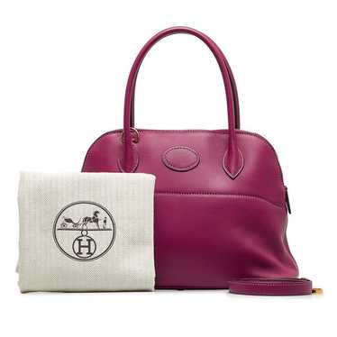 Hermes Hermes Hermes Bolide 27 Handbag Swift Purp… - image 1