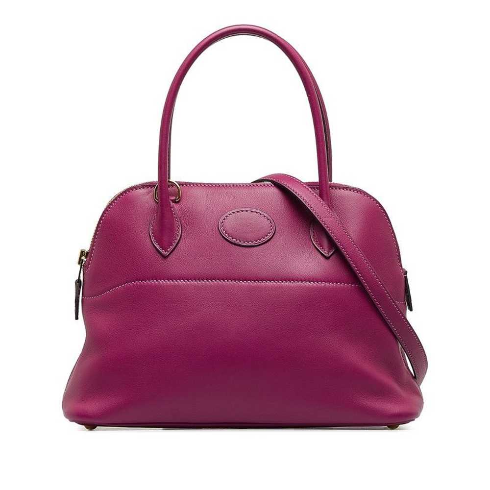 Hermes Hermes Hermes Bolide 27 Handbag Swift Purp… - image 2