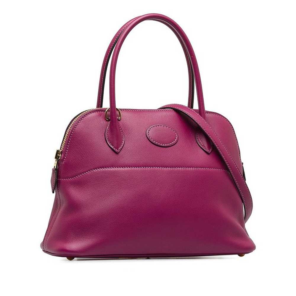 Hermes Hermes Hermes Bolide 27 Handbag Swift Purp… - image 3