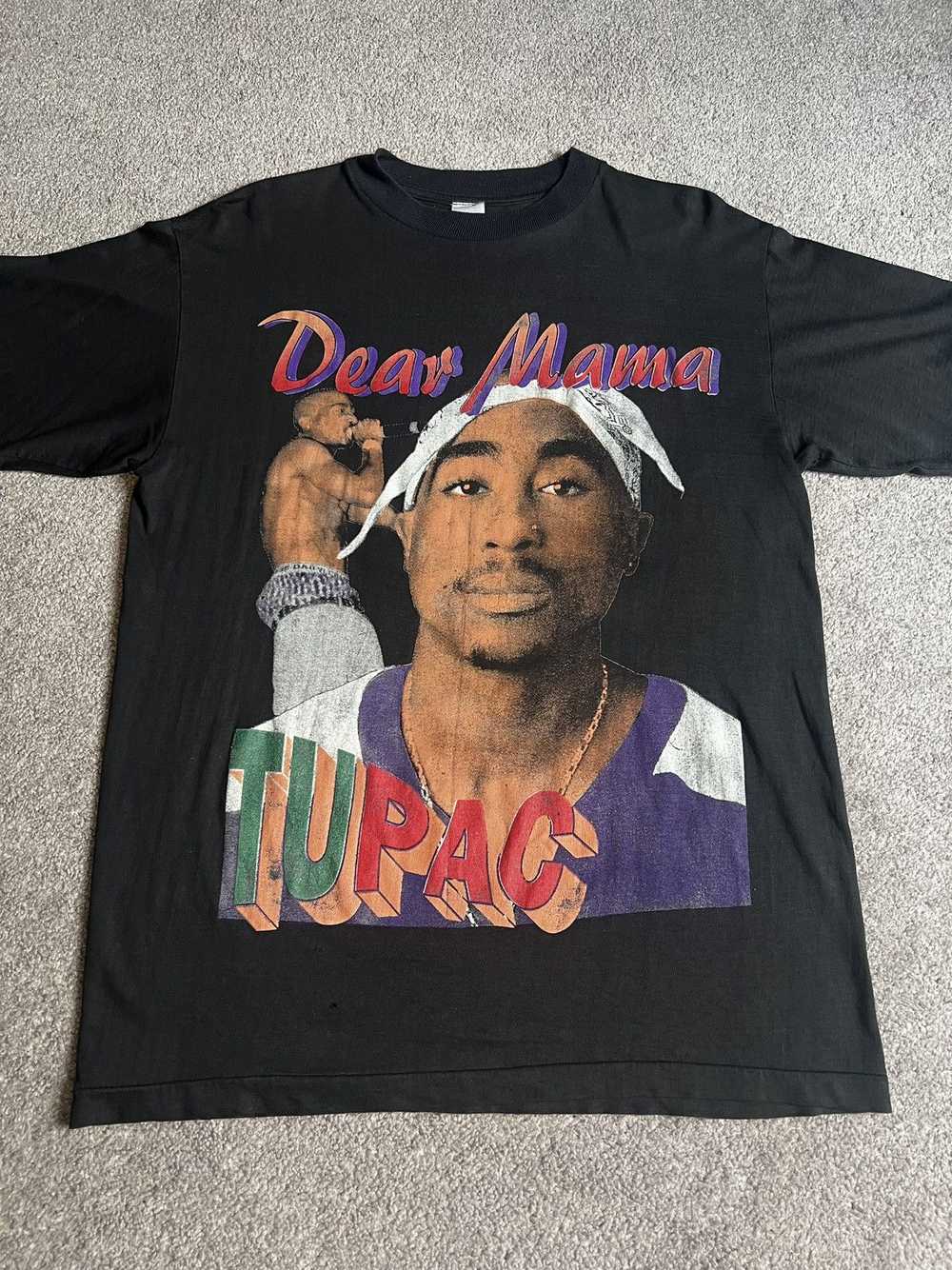 Rap Tees × Vintage 1990s Tupac 2pac Shakur Dear M… - image 4