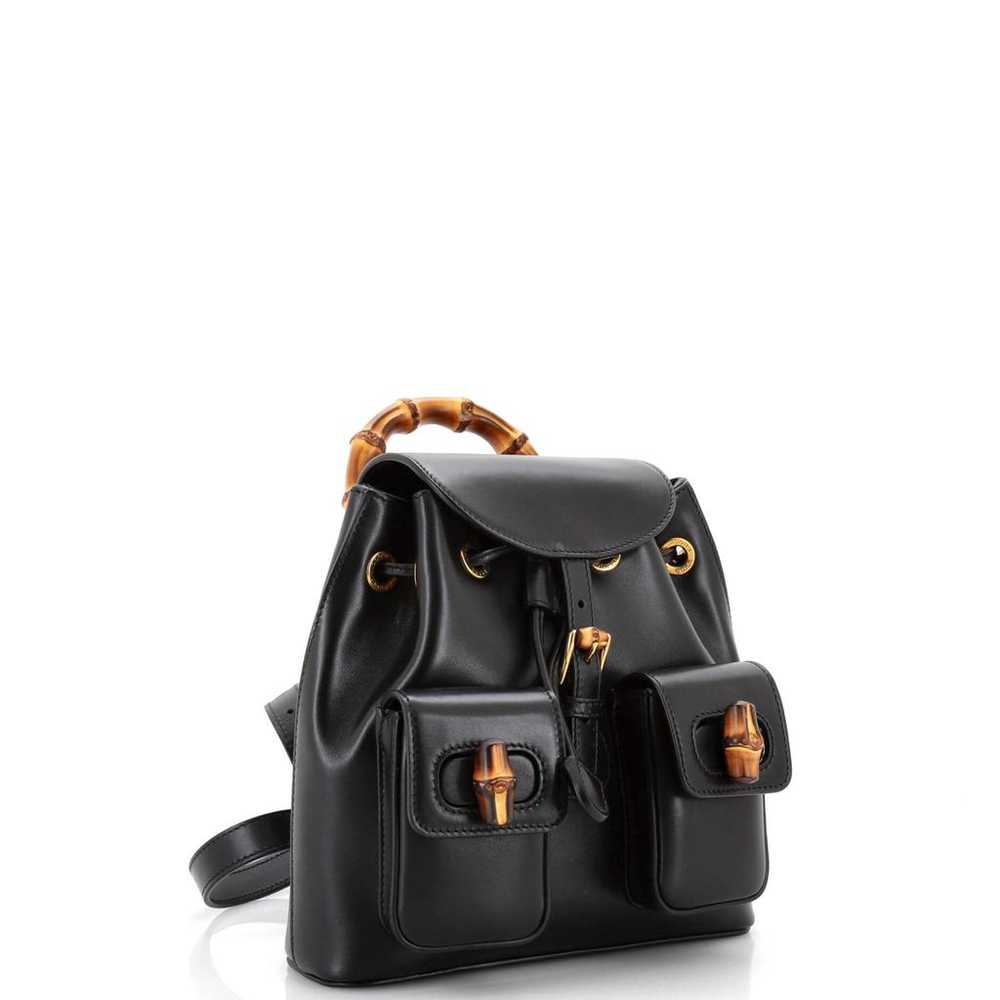 Gucci Leather backpack - image 2