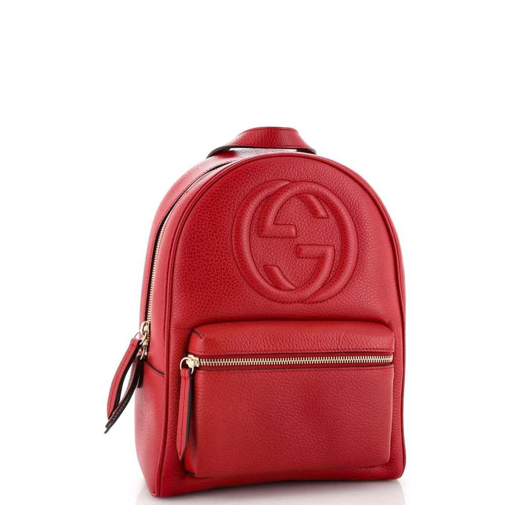 Gucci Leather backpack - image 2