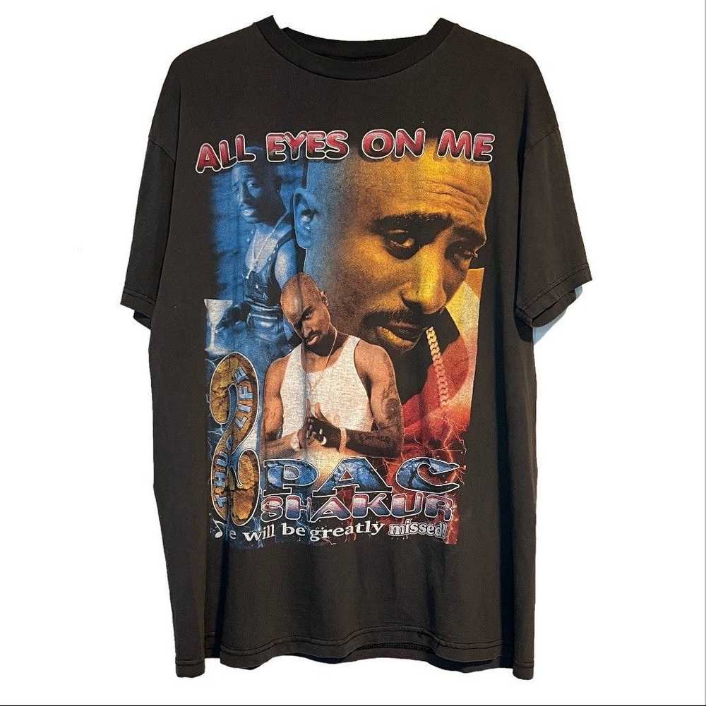 Rap Tees × Vintage 1990s 2Pac Tupac All Eyez On M… - image 1