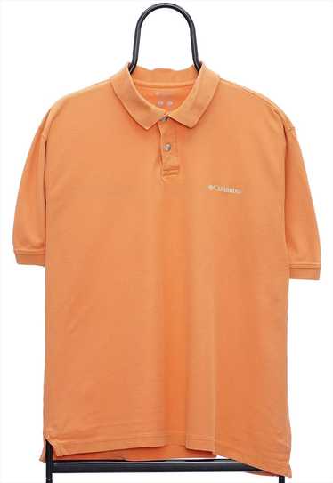 Vintage Columbia Orange Polo Shirt Womens - image 1