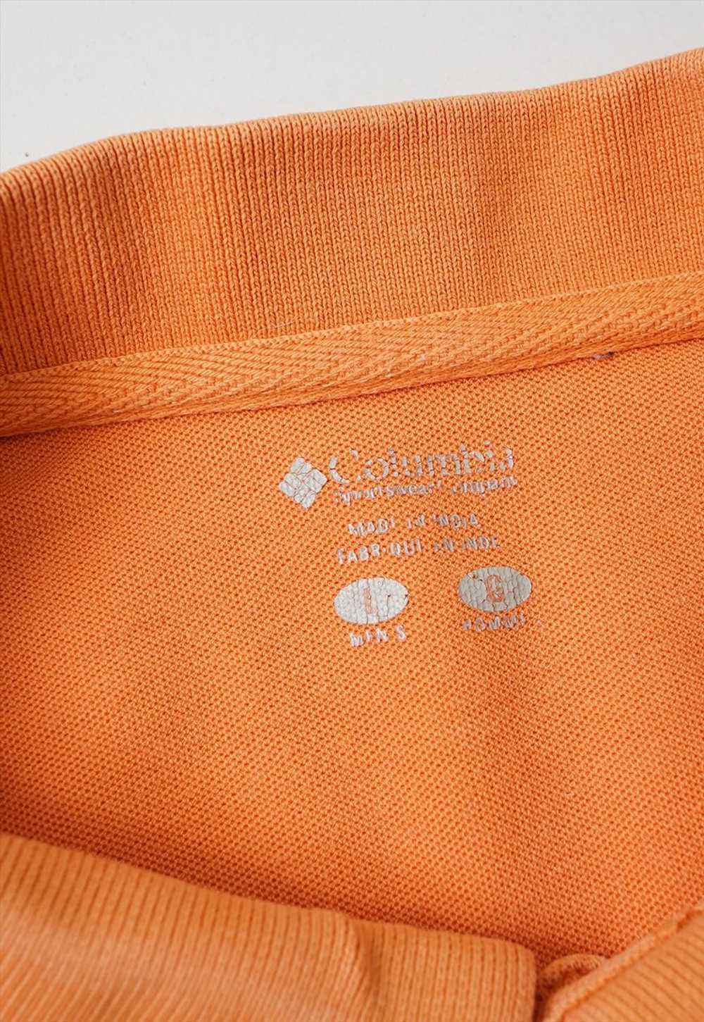 Vintage Columbia Orange Polo Shirt Womens - image 3