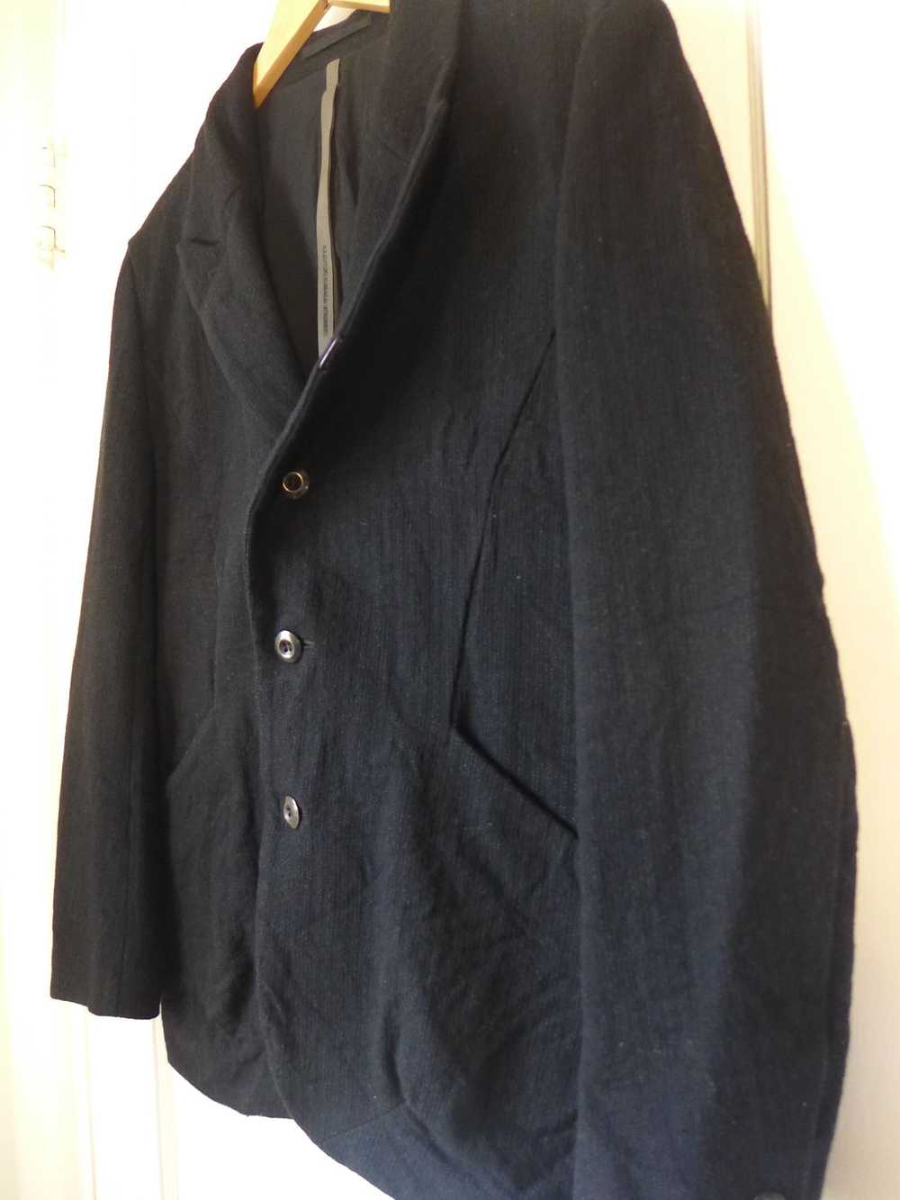 Kazuyuki Kumagai Attachment Crinkled Blazer, Blac… - image 4