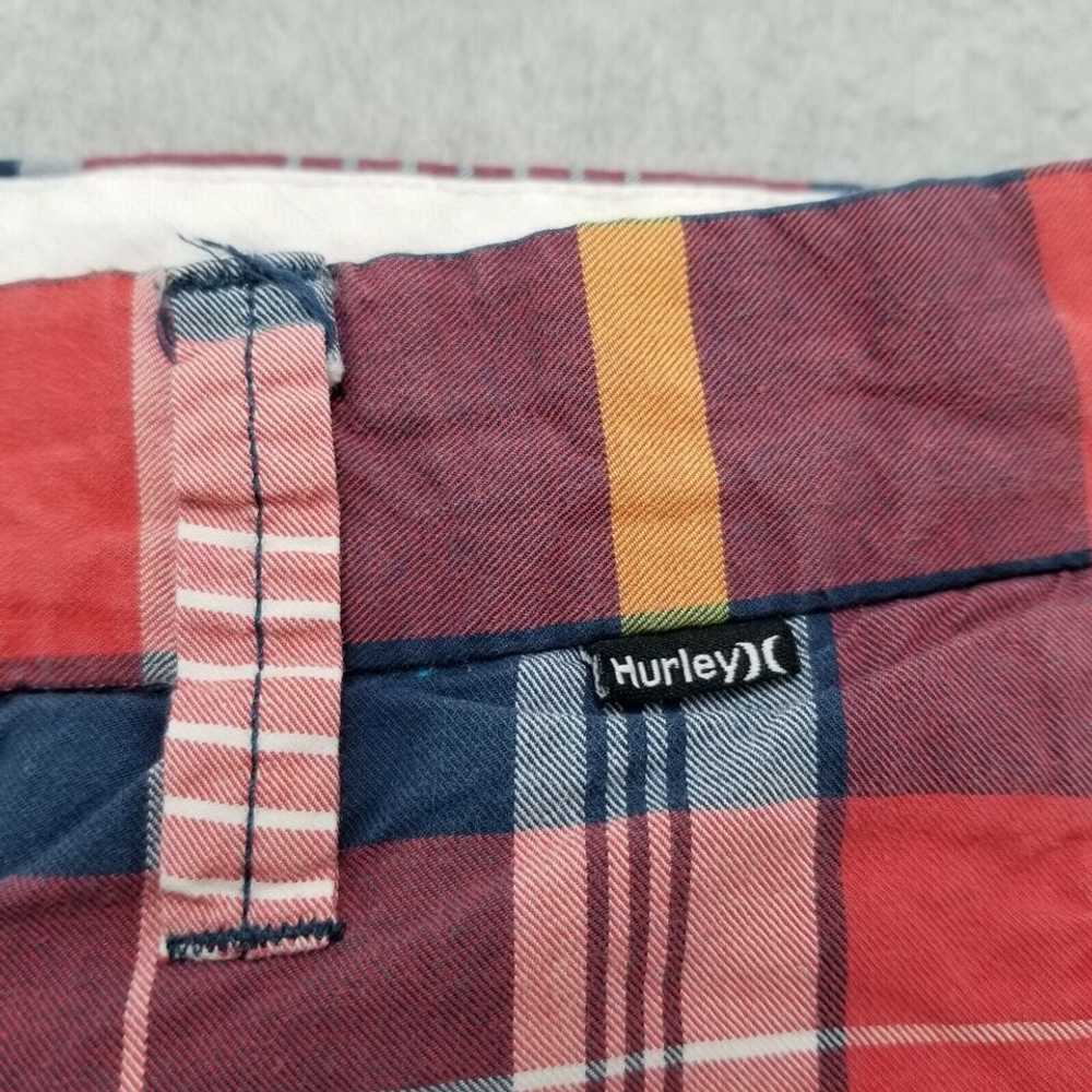 Hurley Hurley Shorts Mens 34 Plaid Casual Chino P… - image 4