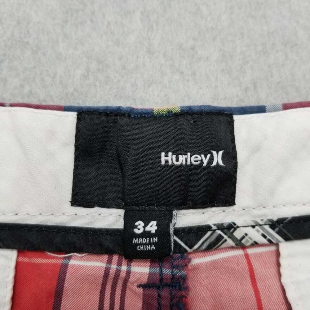 Hurley Hurley Shorts Mens 34 Plaid Casual Chino P… - image 6