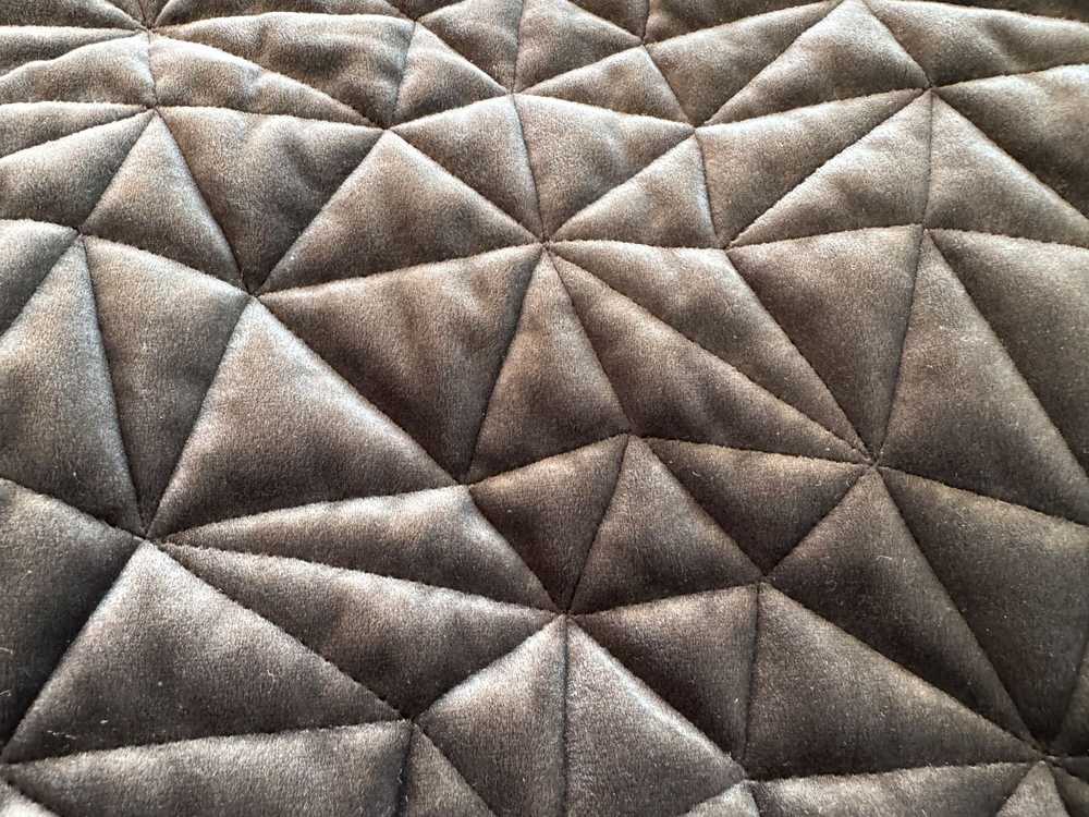 Dime DIME Black Velour Quilted Bomber Jacket in M… - image 7