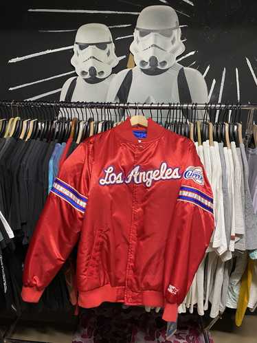 Starter Vintage Y2K Clippers NBA Satin Jacket Larg