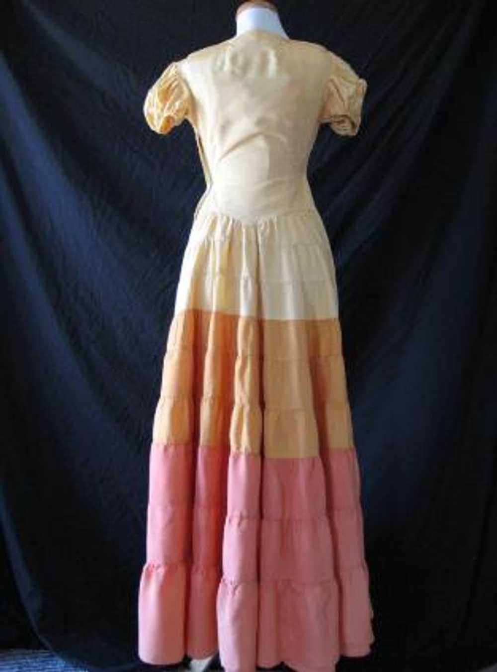 30s Evening Dress 40s Debutante Dress Vintage Tie… - image 5