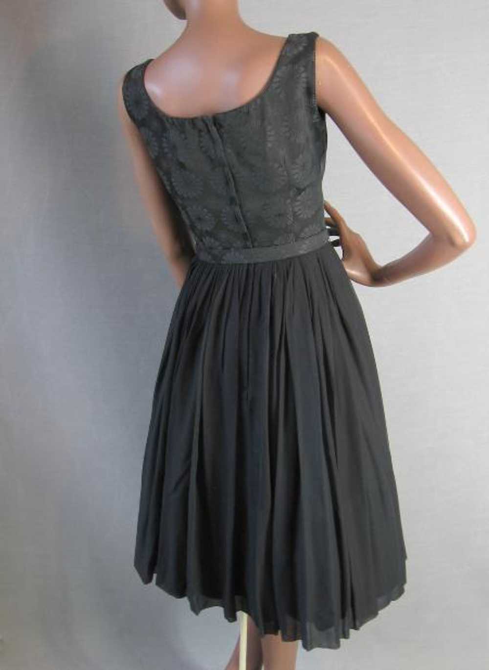 50s Party Dress Outfit with Bolero 60s Vintage Fu… - image 6