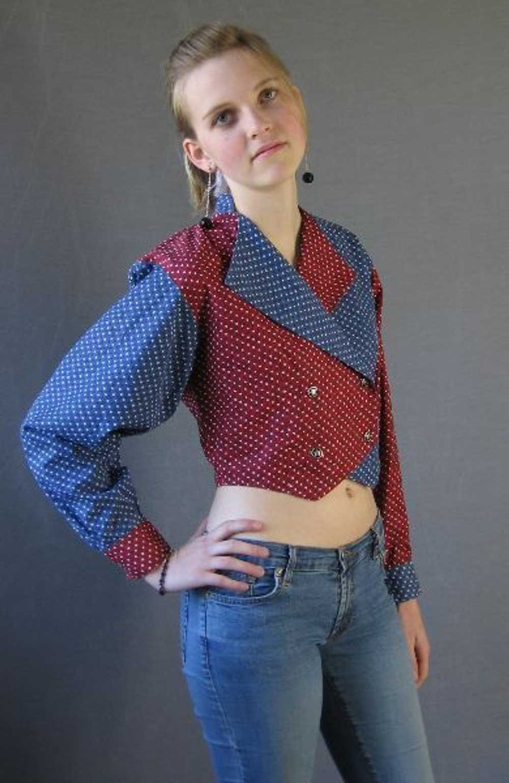 80s Women's Outfit by Banjo Skirt Top Western Vin… - image 3