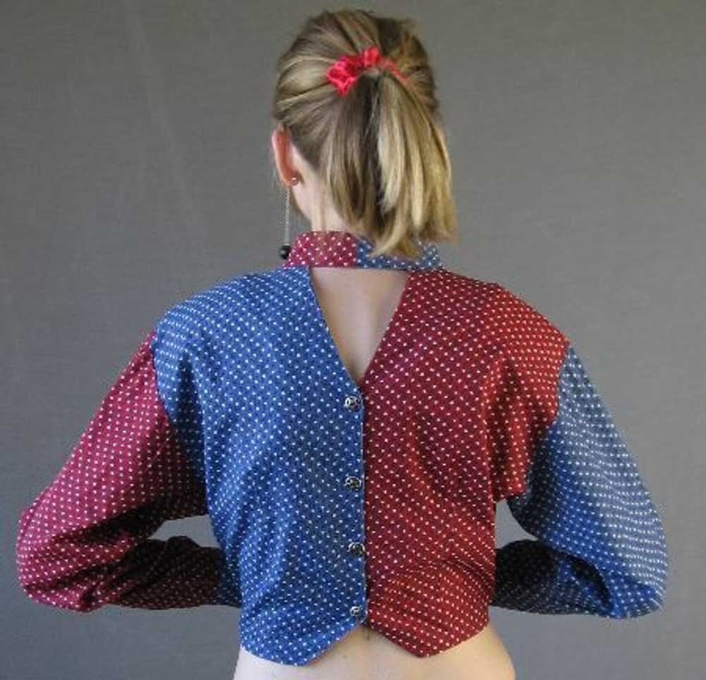 80s Women's Outfit by Banjo Skirt Top Western Vin… - image 4