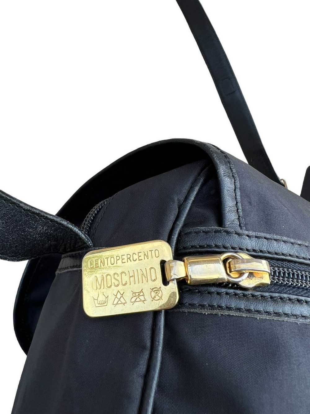 Bag × Moschino Vintage Moschino Redwall Leather N… - image 8