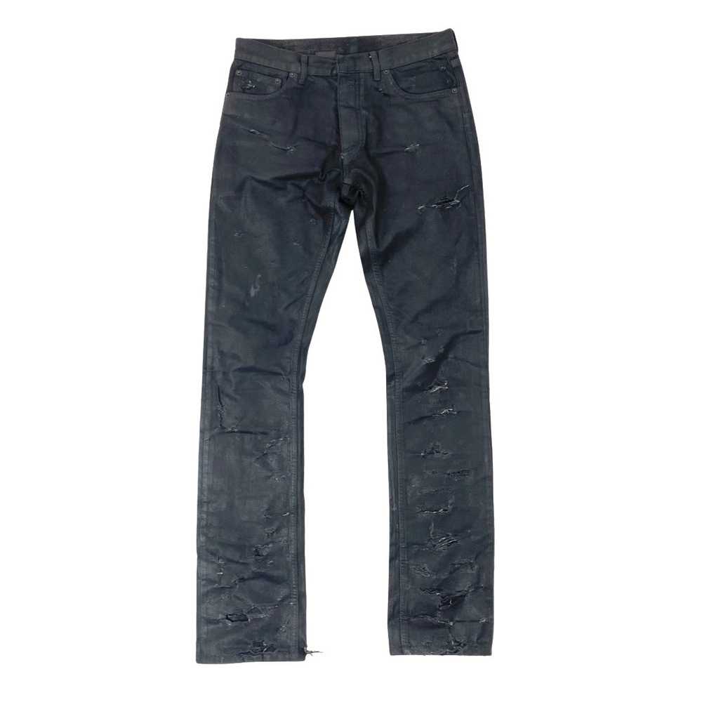 Dior Homme Waxed/Distressed Denim SS04 “Strip” Sz… - image 1