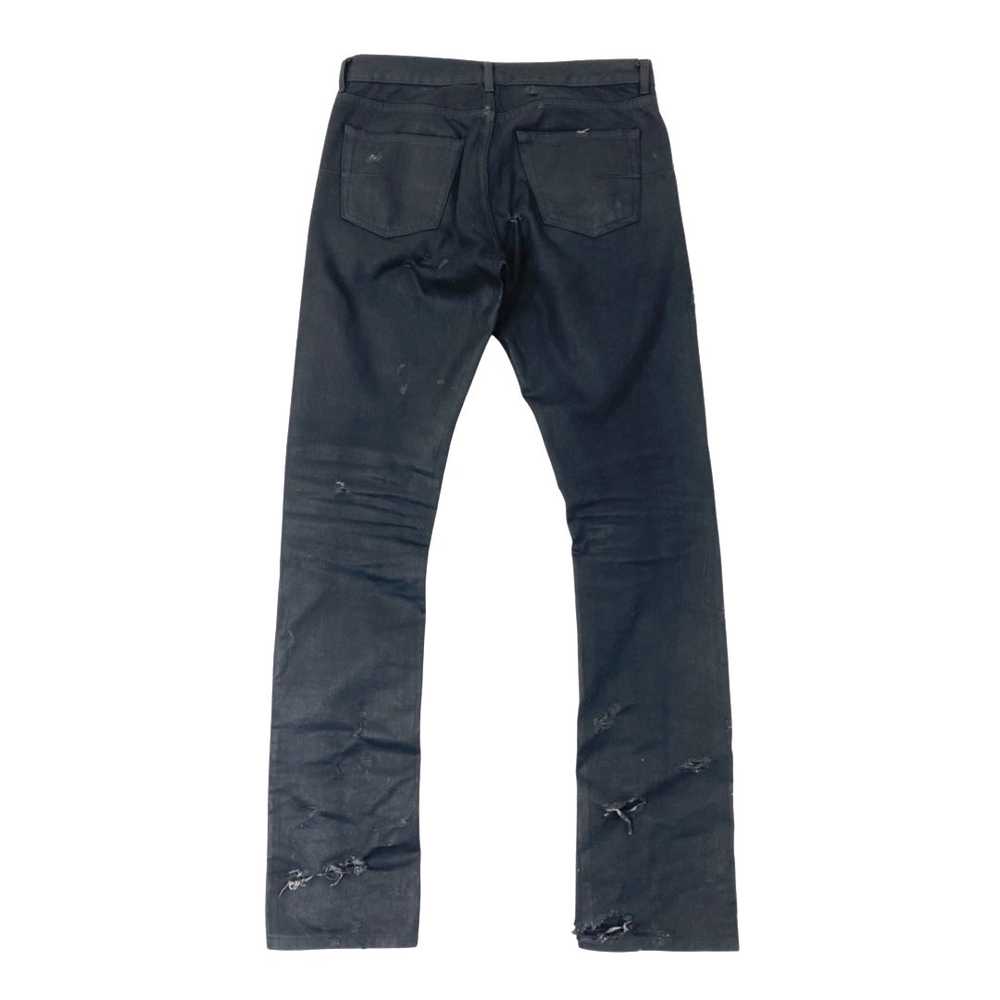 Dior Homme Waxed/Distressed Denim SS04 “Strip” Sz… - image 2