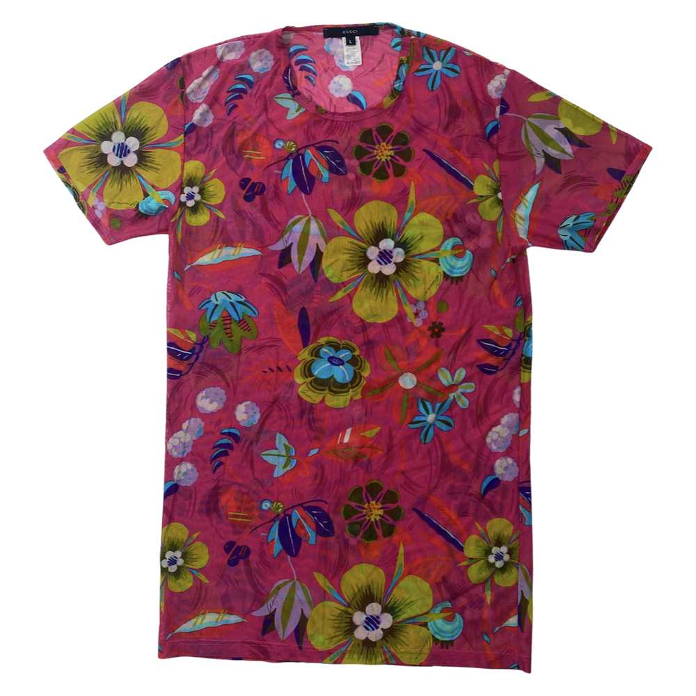 Gucci by Tom Ford Mesh Floral Top SS99 Large - image 1