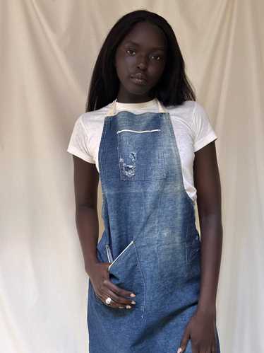 Vintage 1940’s Indigo Denim Work Apron