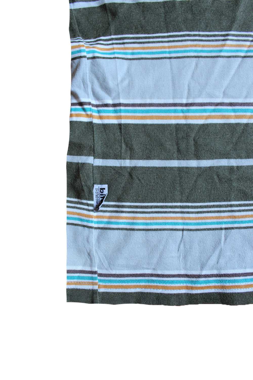 Vintage 90's BITCH Skateboards Striped T-shirt - image 3