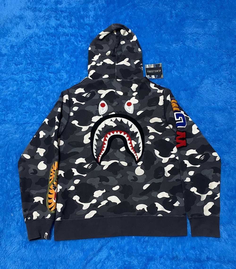 Bape Bape Fullzip Hoodie Shark embriodered GITD - image 4