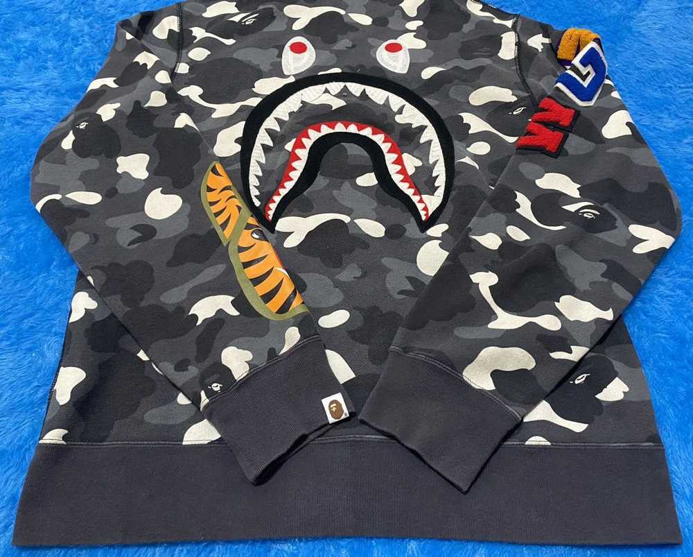 Bape Bape Fullzip Hoodie Shark embriodered GITD - image 5