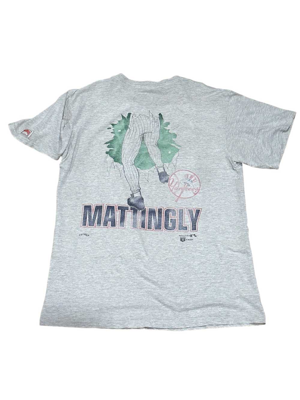 Yankees Don Mattingly Break Through Tshirt size XL - image 4