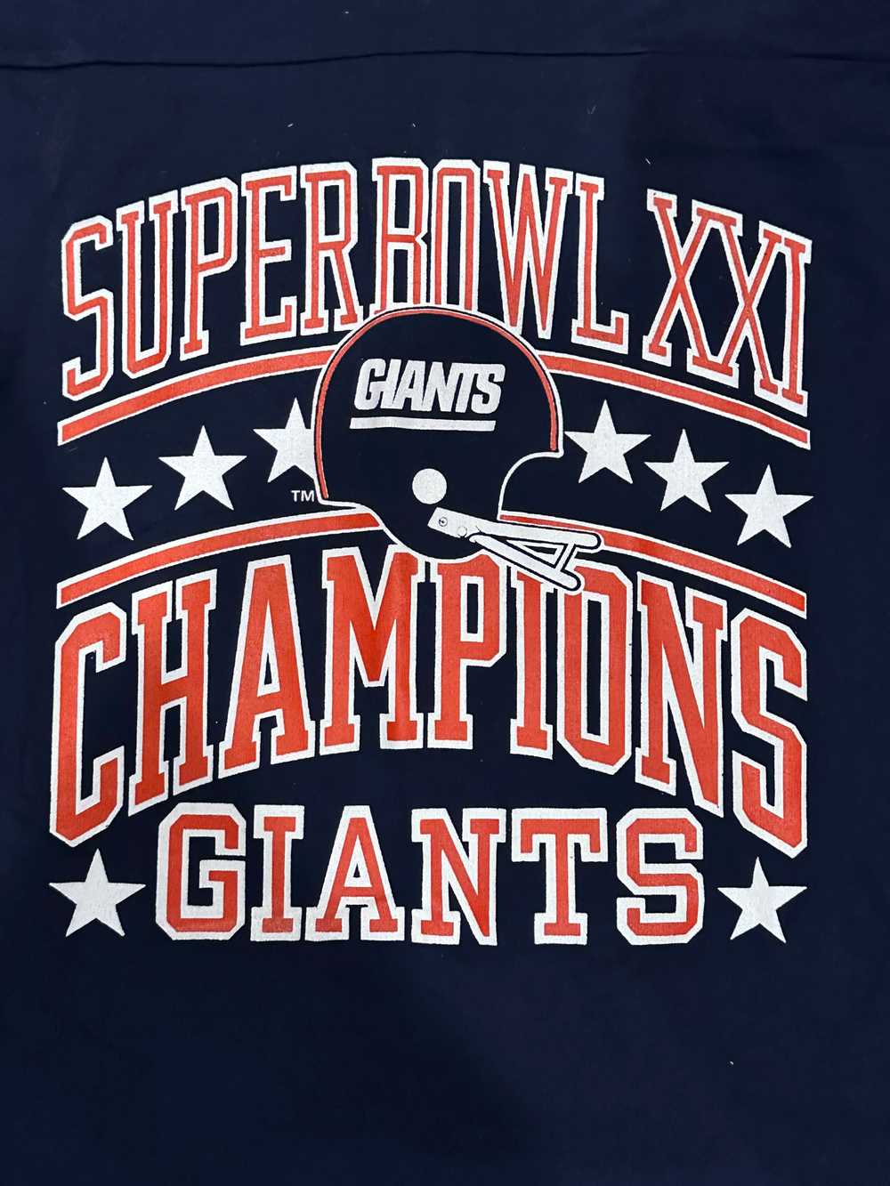 1990 Giants Super Bowl Shirt size L - image 2