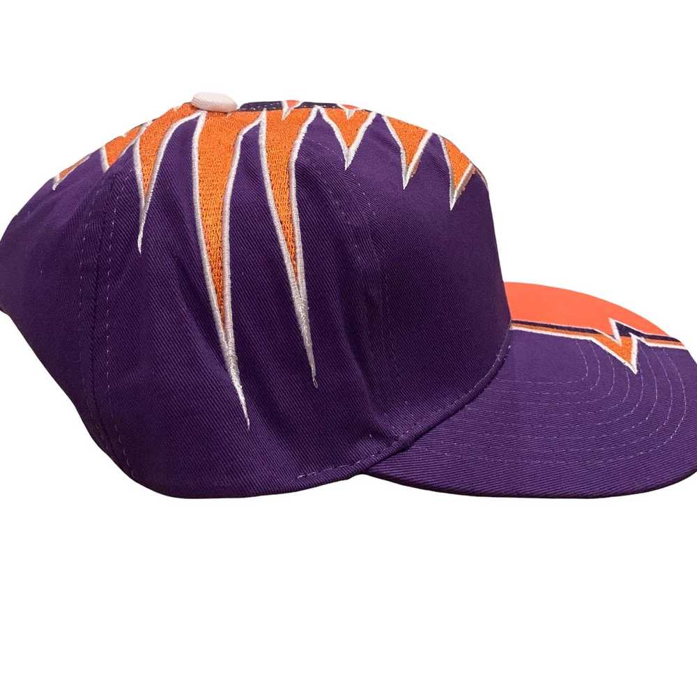 Custom Shockwave Purple Orange SnapBack Blank - image 2