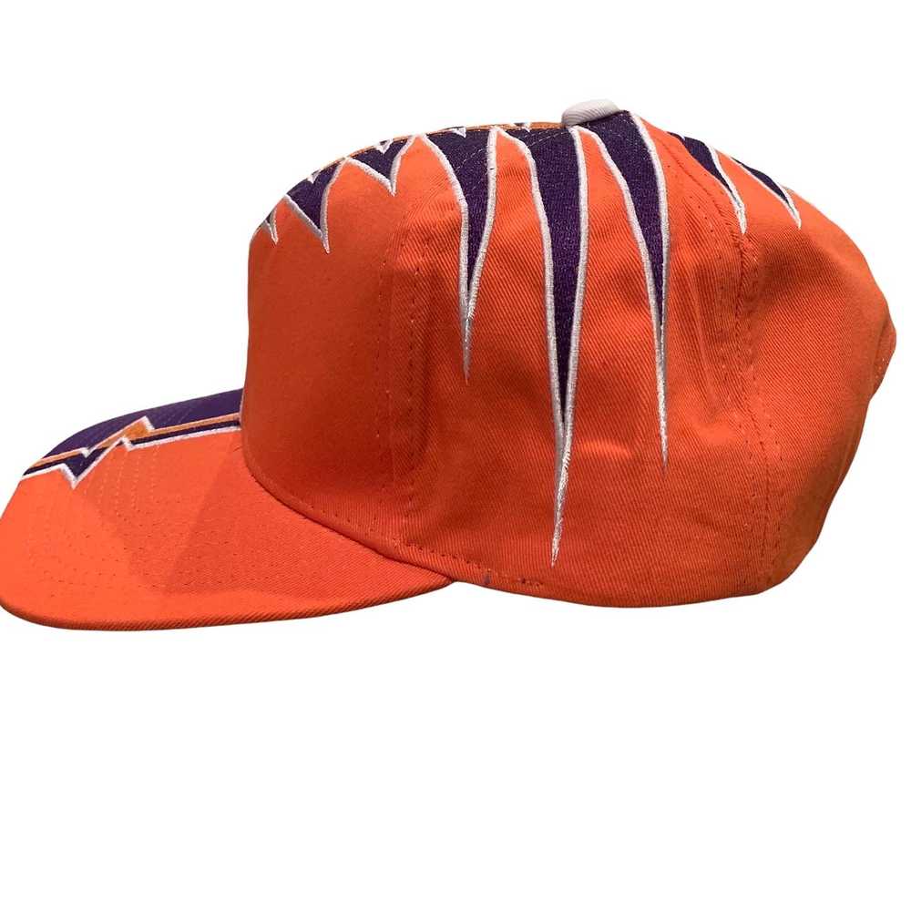 Custom Shockwave Purple Orange SnapBack Blank - image 3