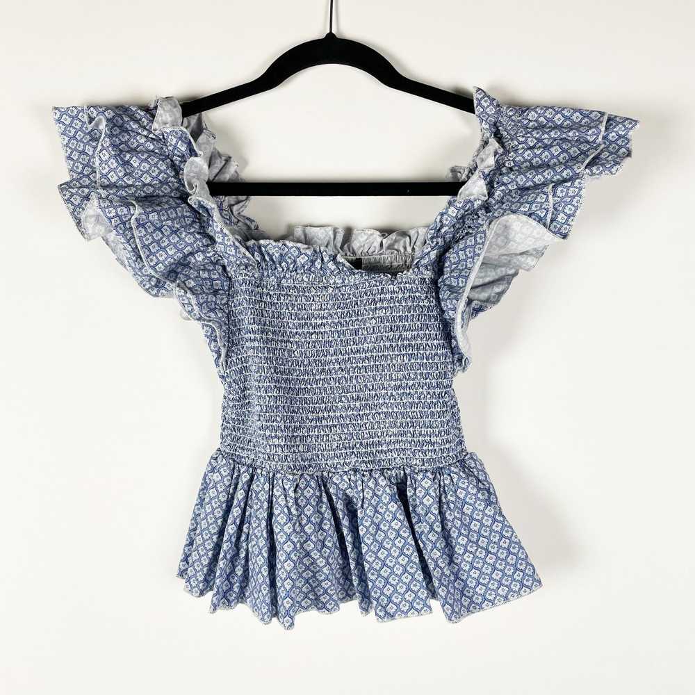 Other O.P.T Alana Cotton Poplin Smocked Bodice Ru… - image 1